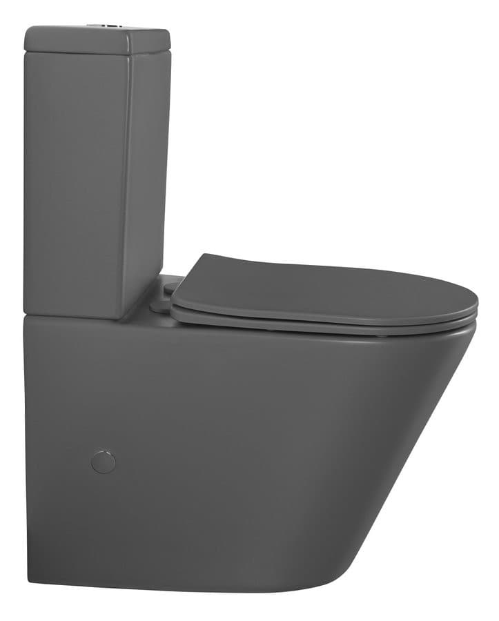 DARIO RIMLESS komplakt WC, odpływ poziomy/pionowy, biały
