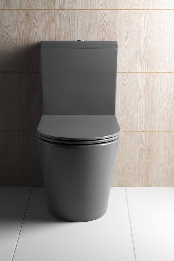 DARIO RIMLESS komplakt WC, odpływ poziomy/pionowy, biały
