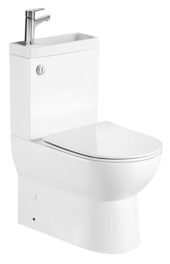JALTA HYGIE WC combi, Rimless, odpływ poziomy/pionowy, biały