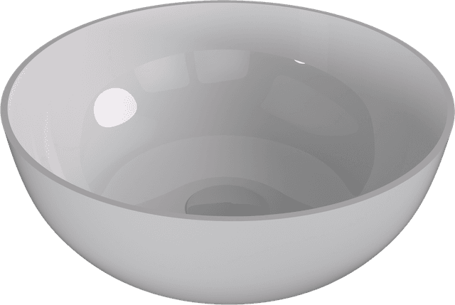 BANERA ROUND umywalka kompozytowa nablatowa, Ø 39 cm, biały