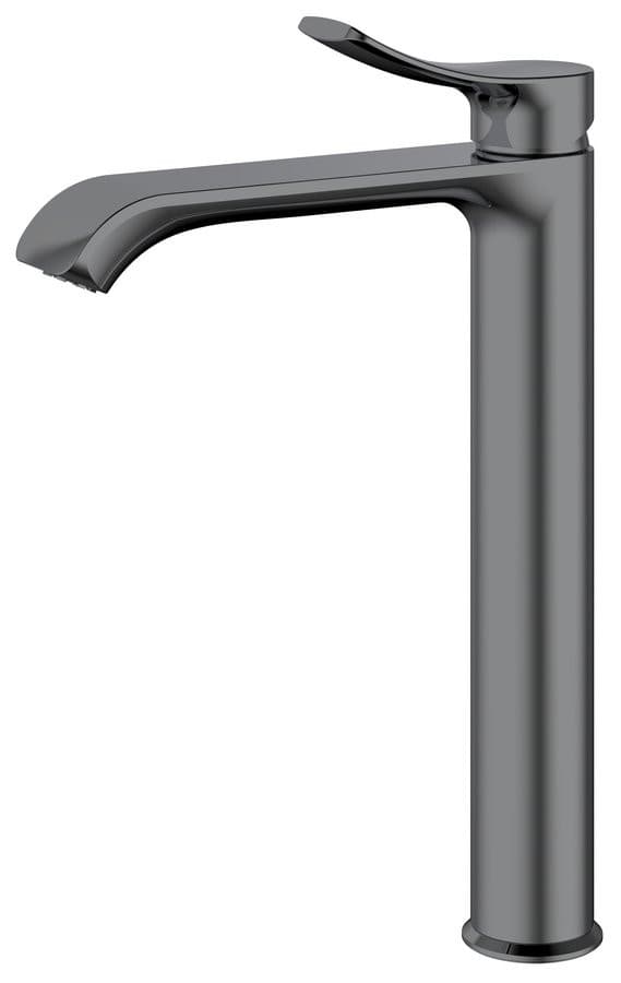 SUGA bateria umywalkowa bez odpływu, wysoka, gun metal