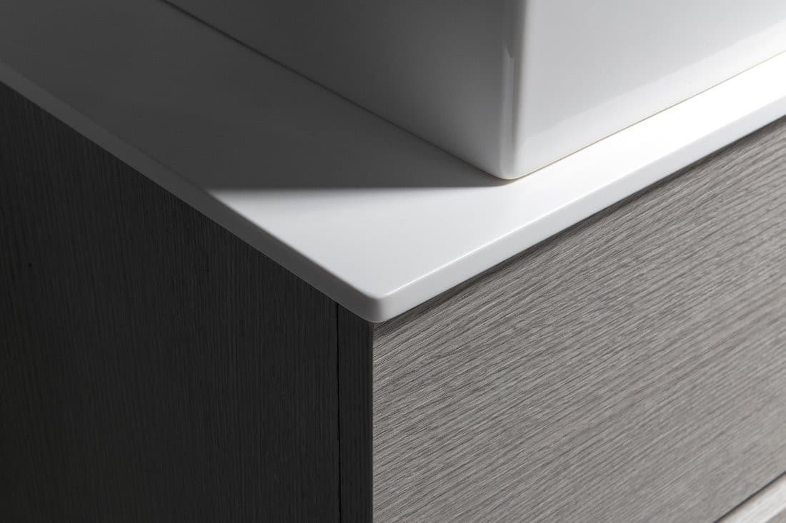 Blat Rockstone 1654x12x445mm, biały mat