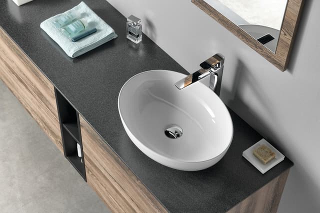 TREOS blat 766x513 mm, Rockstone, biały mat