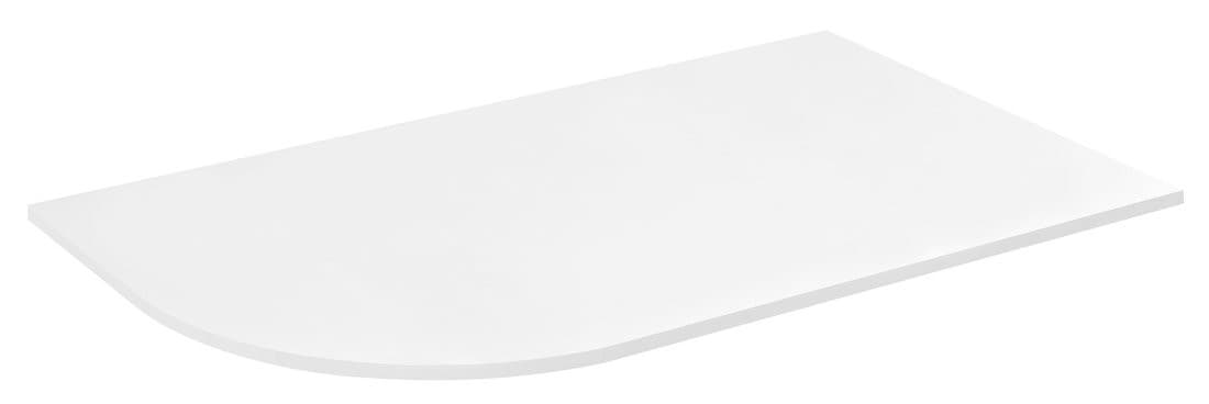 PULSE blat Rockstone 755x12x455mm, prawy, biały mat