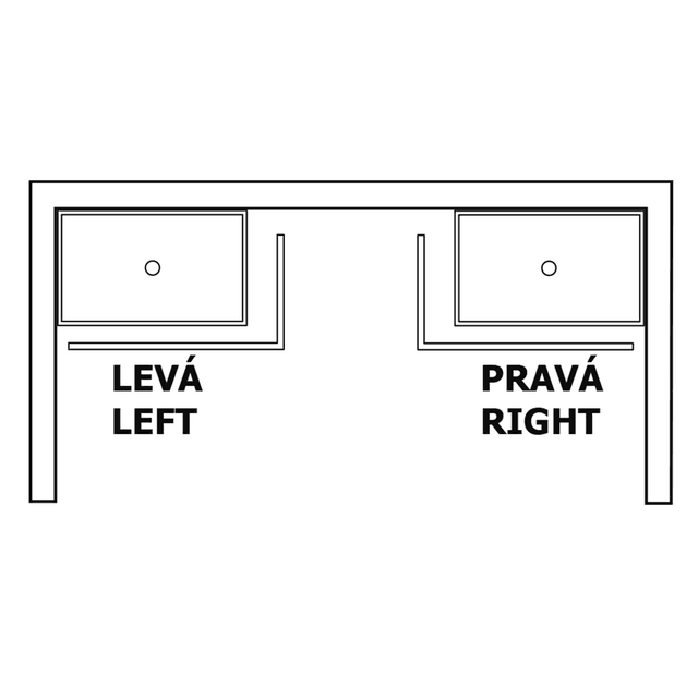 VARESA 120x80 obudowa narożna, lewa