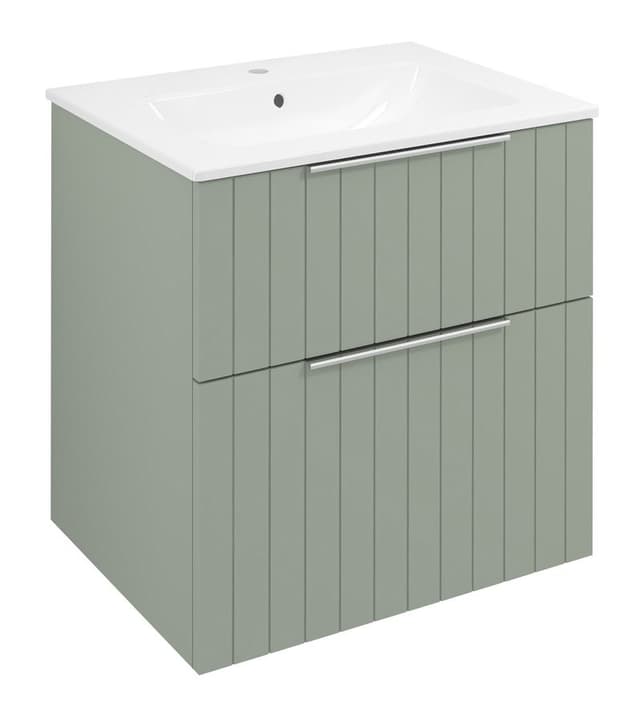 CIRASA szafka pod umywalkę 59,2x64x46cm, verde strip