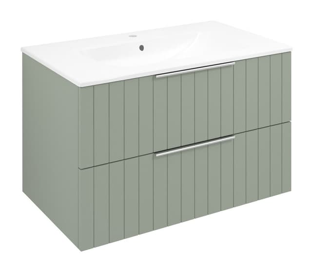 CIRASA szafka pod umywalkę 79,8x52x46cm, verde strip