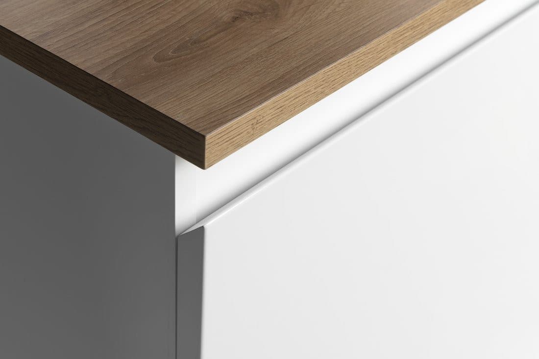 ALTAIR szafka z blatem 58 cm, biały/dąb emporio