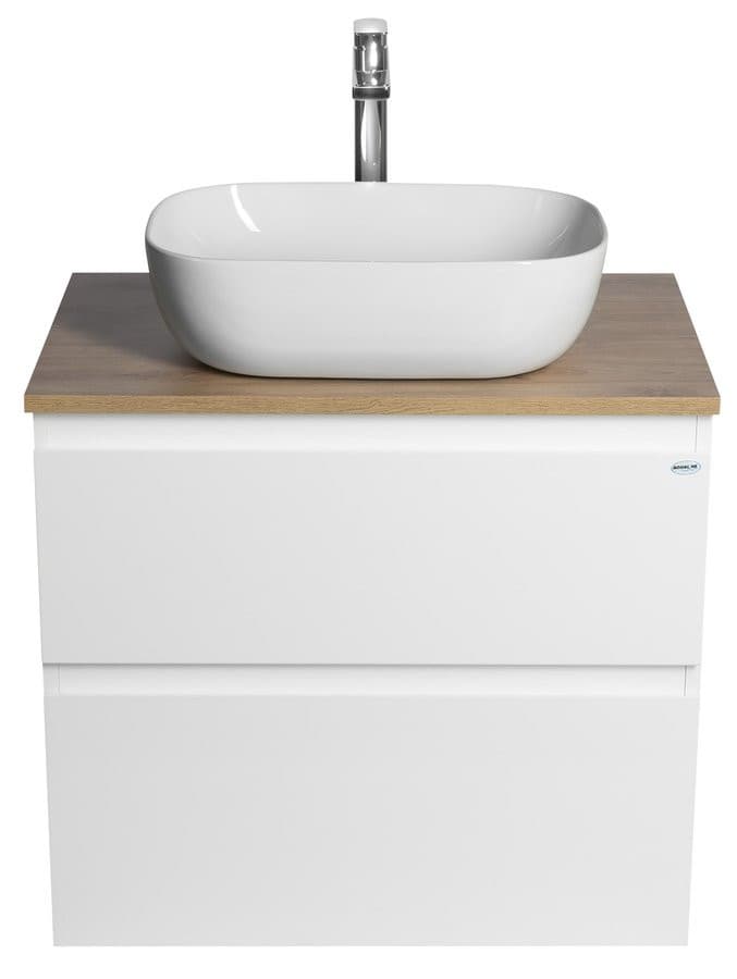 ALTAIR szafka z blatem 68 cm, biały/dąb emporio