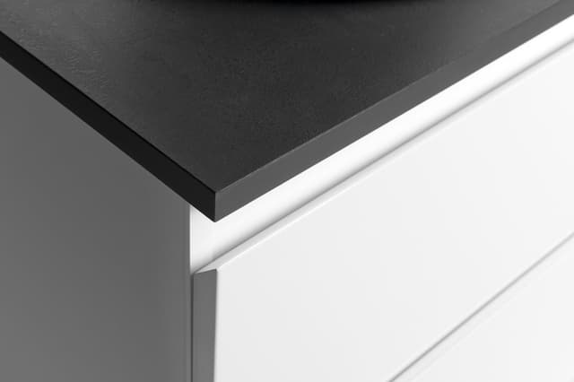 ALTAIR szafka z blatem 87,5 cm, biały/antracyt łupek