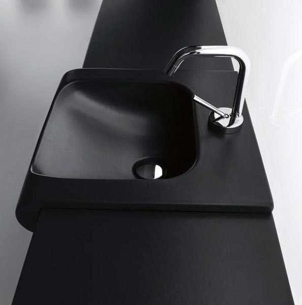 INKA blat ceramiczny 52x35,5cm, czarny mat