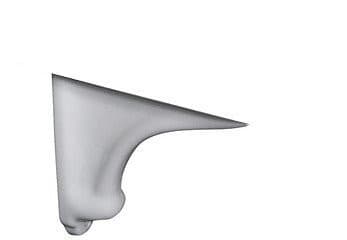 RETRO ceramiczny reling do umywalki 105001, 1sztuka, biały