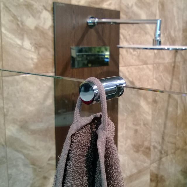 Haczyk do zawieszenia na parawan prysznicowy, chrom