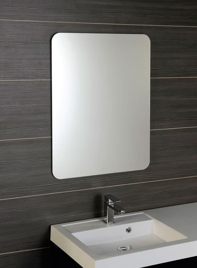 ISHAPE lustro 50x70cm, zaokrąglone rogi, bez mocowań
