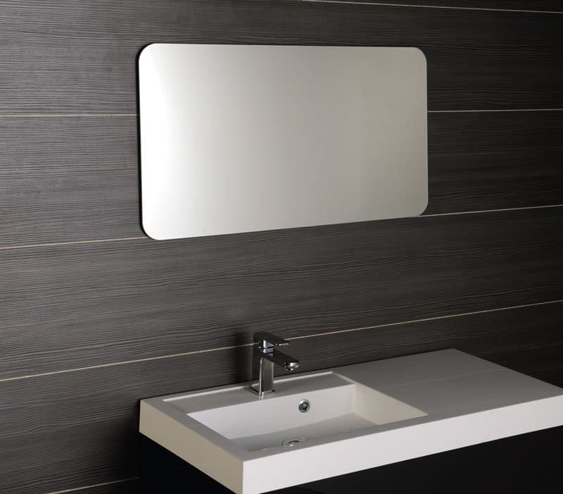 ISHAPE lustro 100x50cm, zaokrąglone rogi, bez mocowań