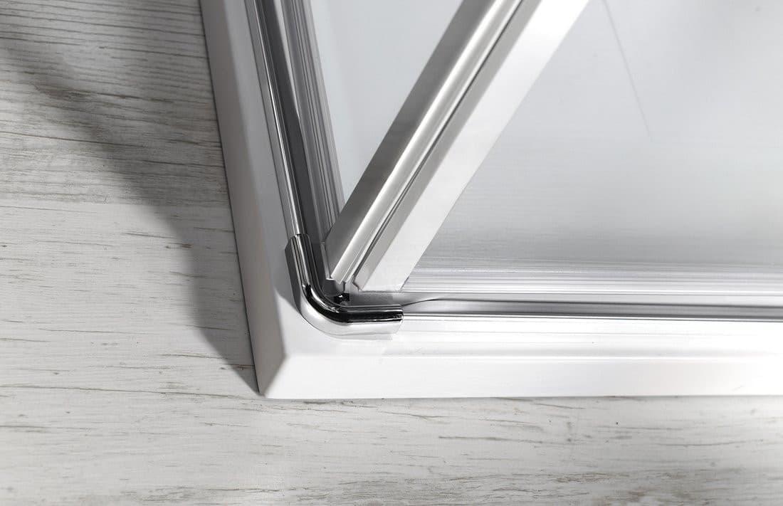 ONE drzwi prysznicowe z częścią stałą 1100 mm, szkło czyste