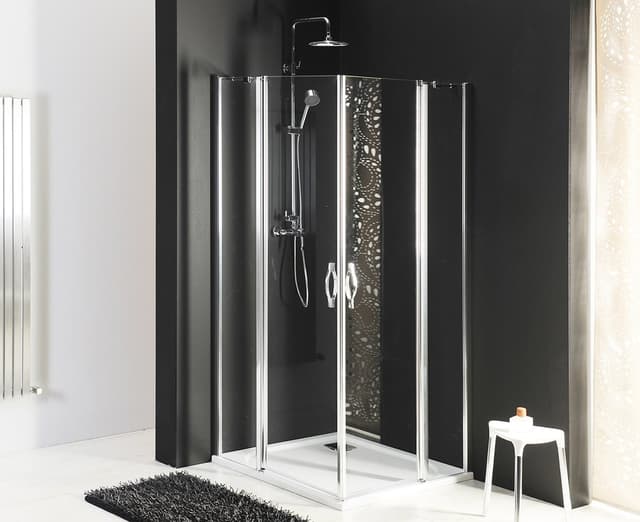ONE drzwi prysznicowe z częścią stałą 1100 mm, szkło czyste