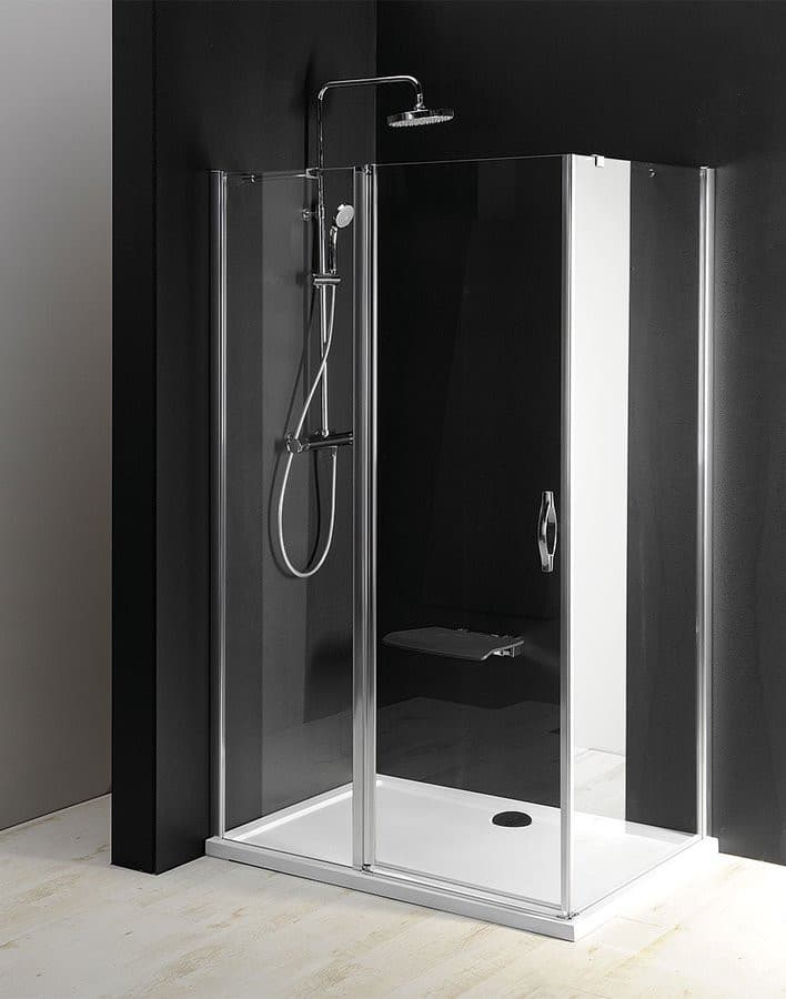 ONE drzwi prysznicowe z częścią stałą 1100 mm, szkło czyste