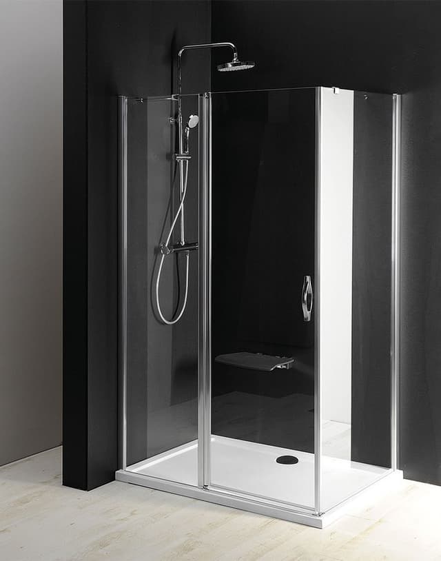 ONE drzwi prysznicowe z częścią stałą 1100 mm, szkło czyste