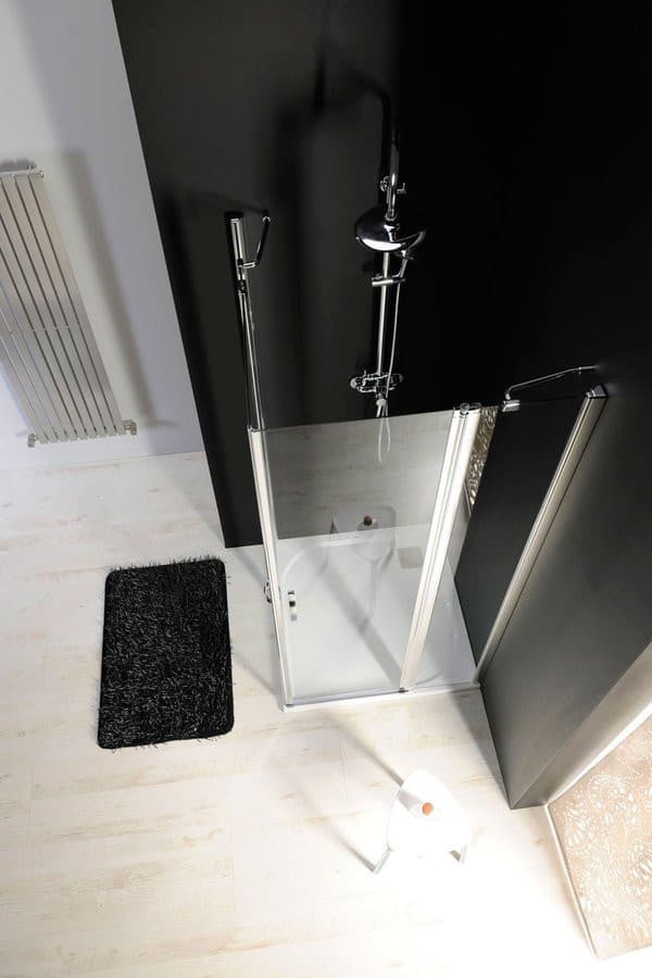 ONE drzwi prysznicowe z częścią stałą 1100 mm, szkło czyste