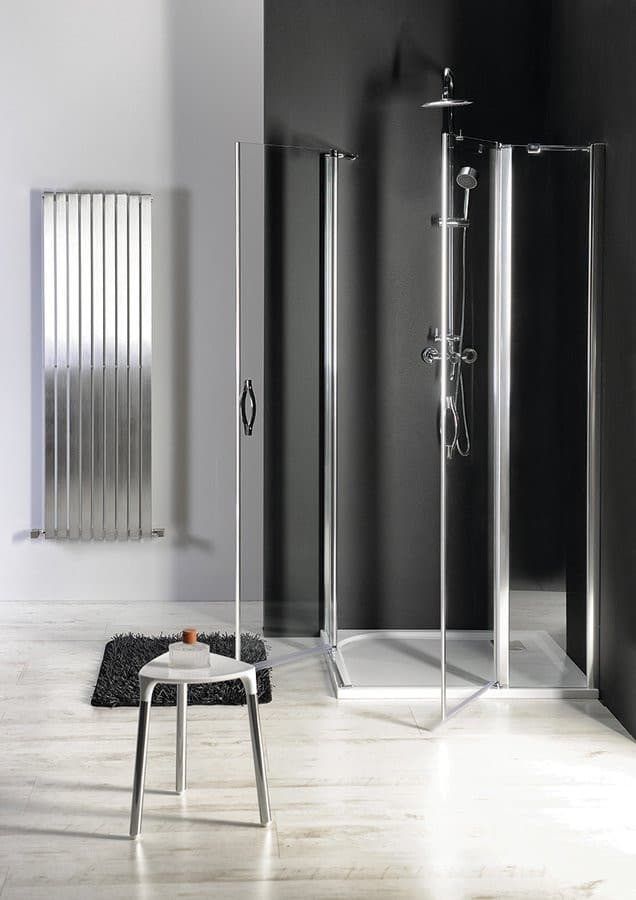 ONE drzwi prysznicowe z częścią stałą 1100 mm, szkło czyste