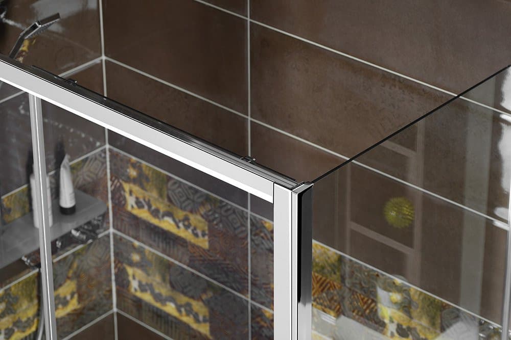 DEEP ścianka boczna 900x1500mm, szkło czyste
