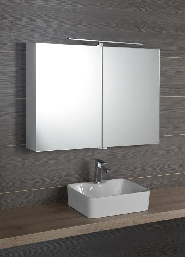 RIWA LED szafka z lustrem, oświetlenie LED 81x60x17cm
