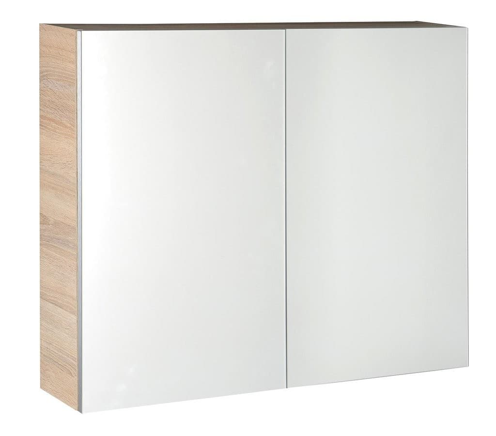 VEGA szafka z lustrem 80x70x18cm dąb platin