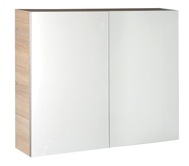 VEGA szafka z lustrem 80x70x18cm dąb platin