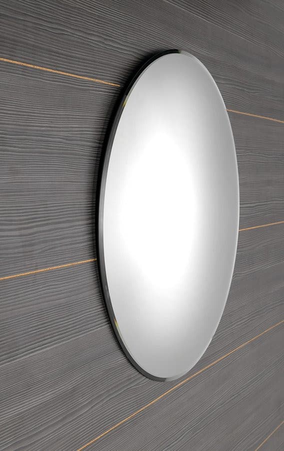 RENGAS lustro okrągłe z fazą ø 80cm, bez uchwytu