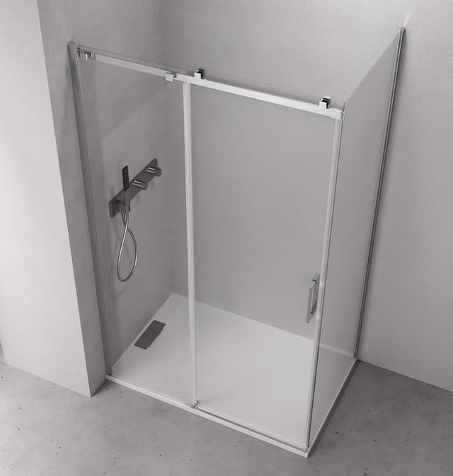 THRON ścianka boczna, 800 mm, szkło przezroczyste