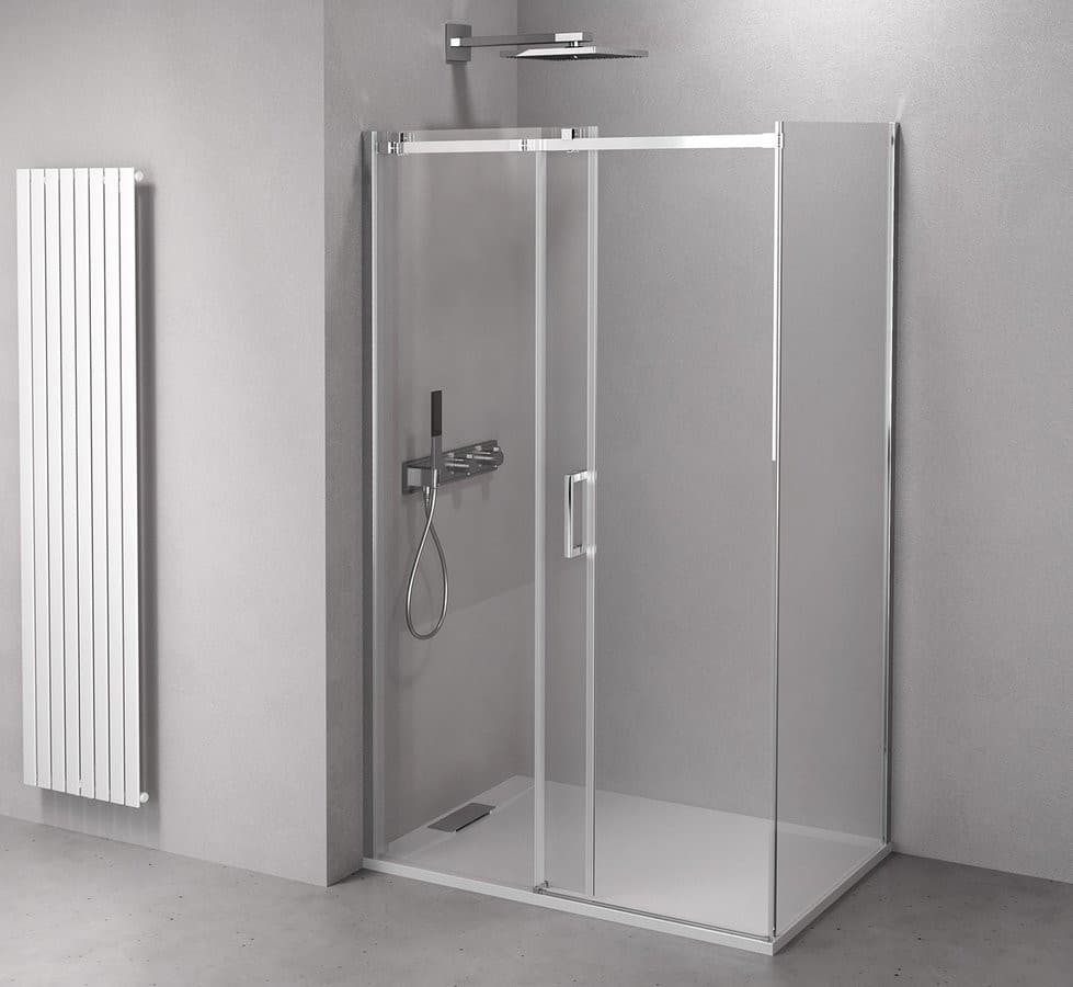 THRON ścianka boczna, 900 mm, szkło przezroczyste