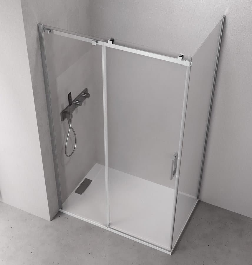 THRON ścianka boczna, 900 mm, szkło przezroczyste