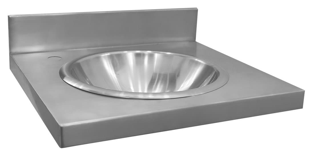 Umywalka z obudową 550x254x550 mm, stal nierdzewna mat