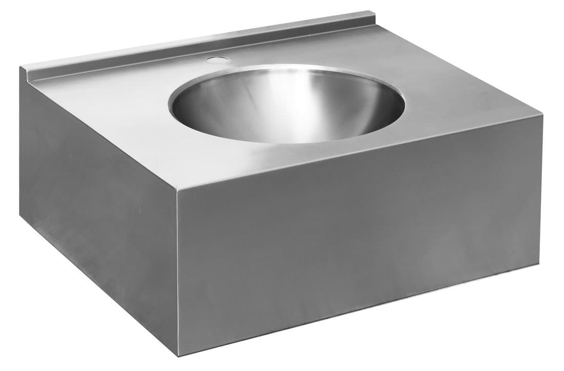 Umywalka z obudową 550x270x550 mm, stal nierdzewna mat