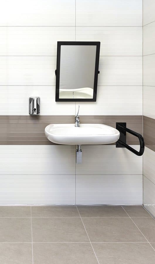HANDICAP lustro uchylne 40x60cm, czarny mat