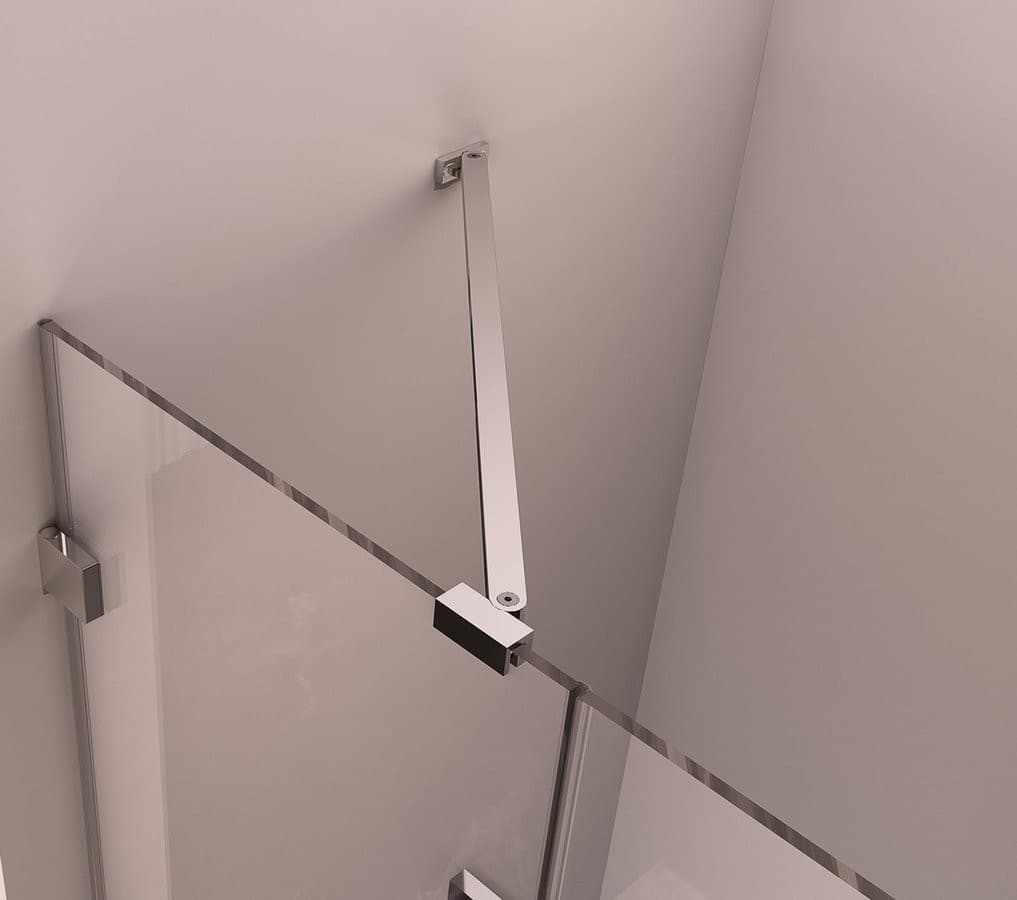 FORTIS EDGE ścianka boczna 900 mm, szkło czyste