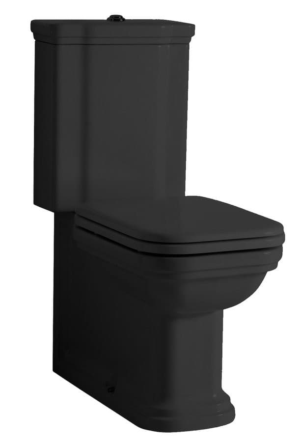 WALDORF spłuczka do kompaktu WC, czarny mat