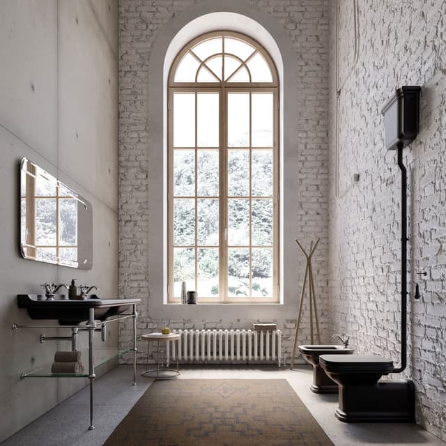 WALDORF bidet 37x65cm, czarny mat