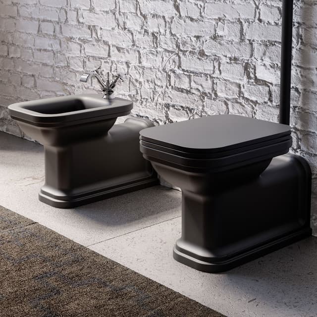 WALDORF bidet 37x65cm, czarny mat