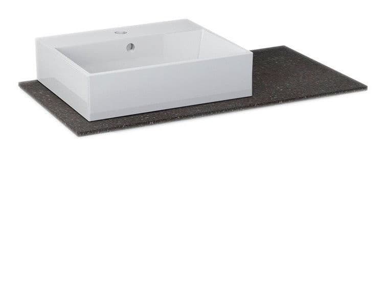 WAVE blat Rockstone 90x48cm lewy do umywalki PURITY 50cm