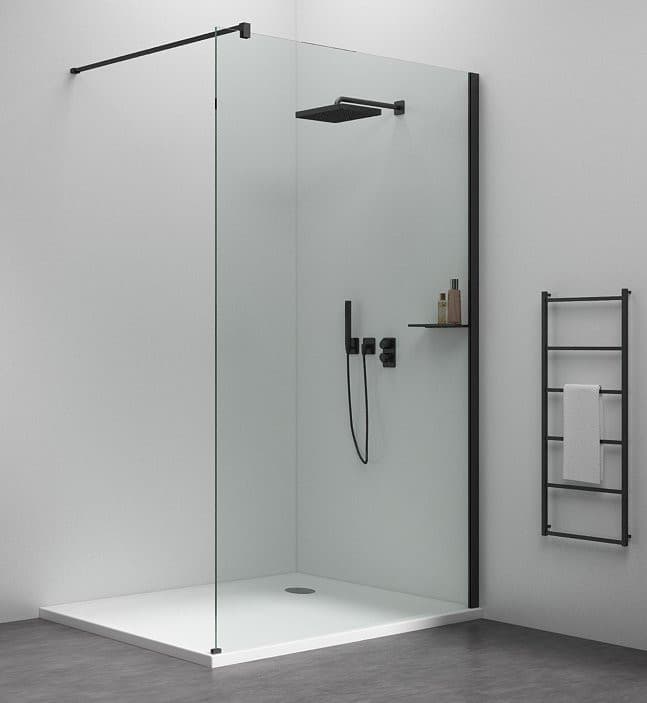 ESCA SHELF profil ścienny z rowkiem 2100mm, czarny mat