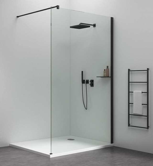 ESCA SHELF półka na profil 230x120mm, czarny mat