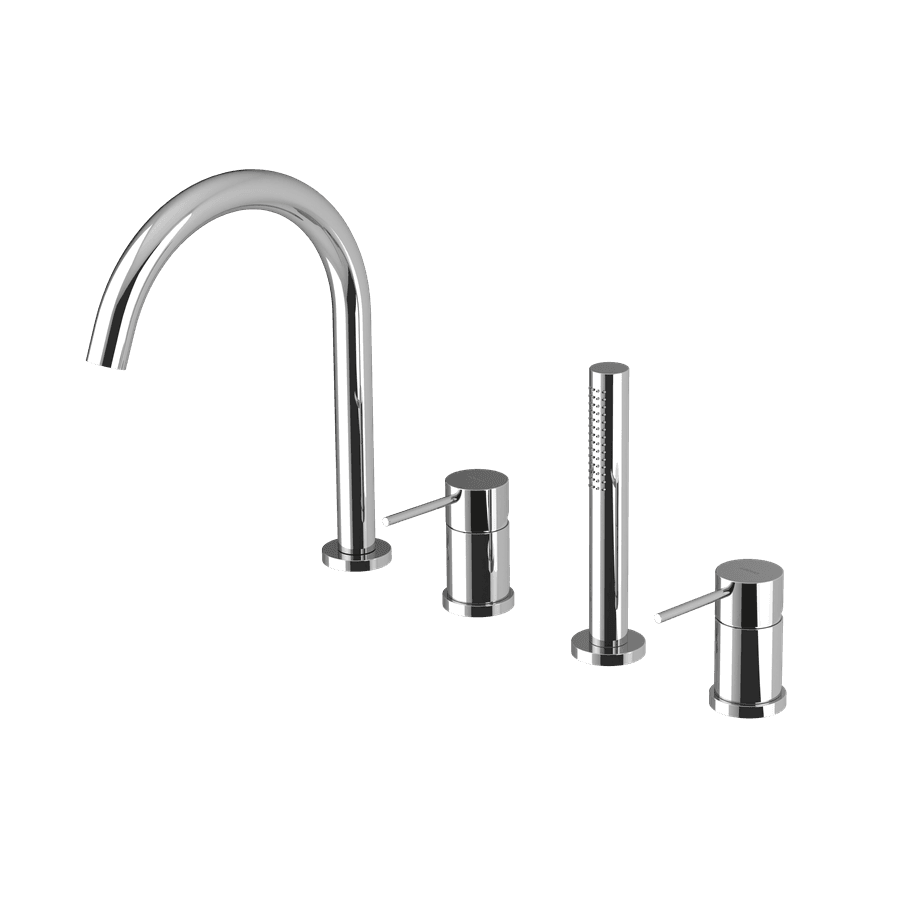 ULTRAMIX 4-otworowa bateria wannowa na brzeg wanny, chrom