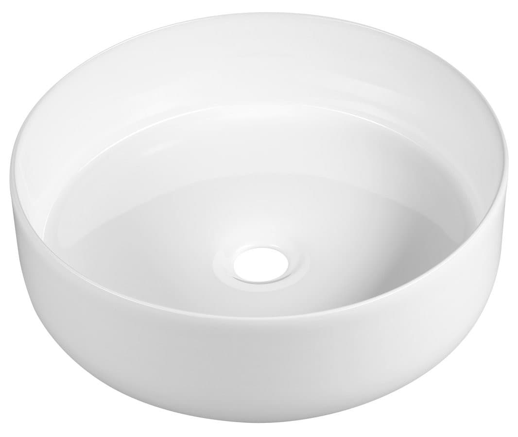 FIASTRA umywalka ceramiczna nablatowa, średnica 40cm, biały
