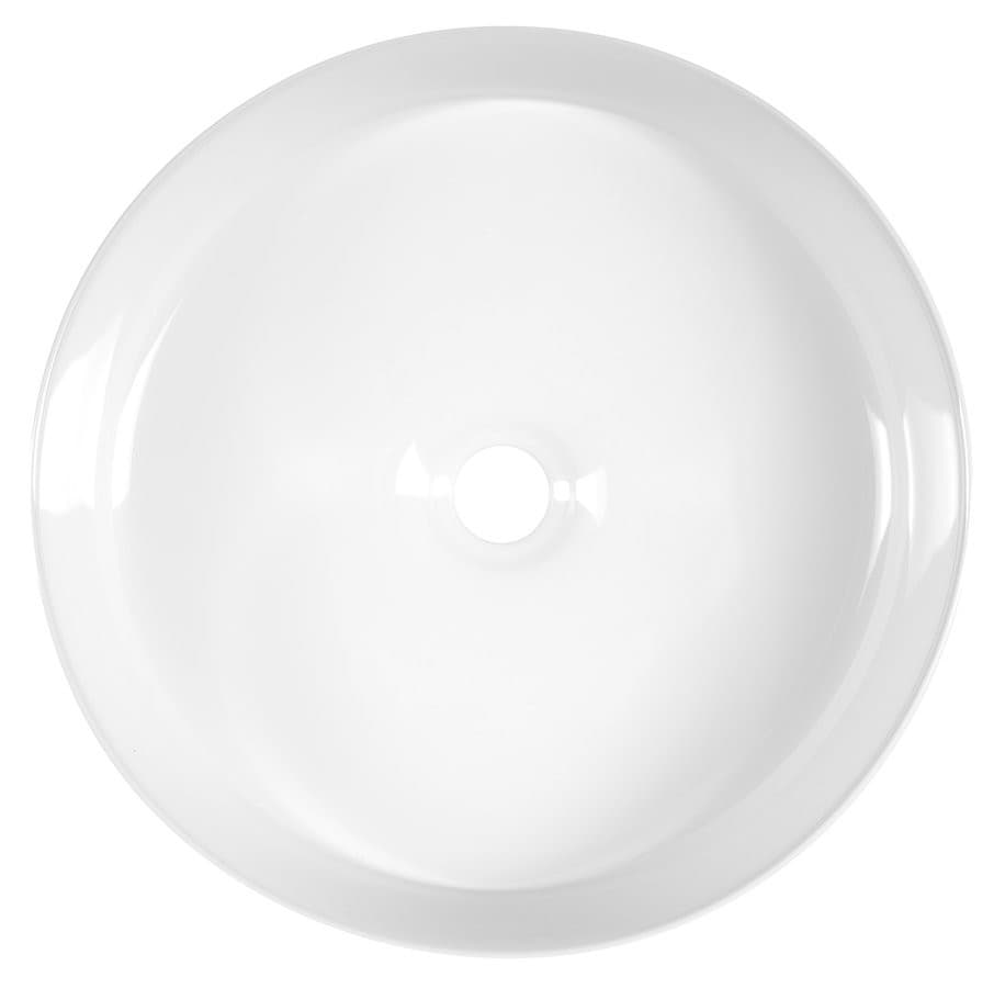 FIASTRA umywalka ceramiczna nablatowa, średnica 40cm, biały
