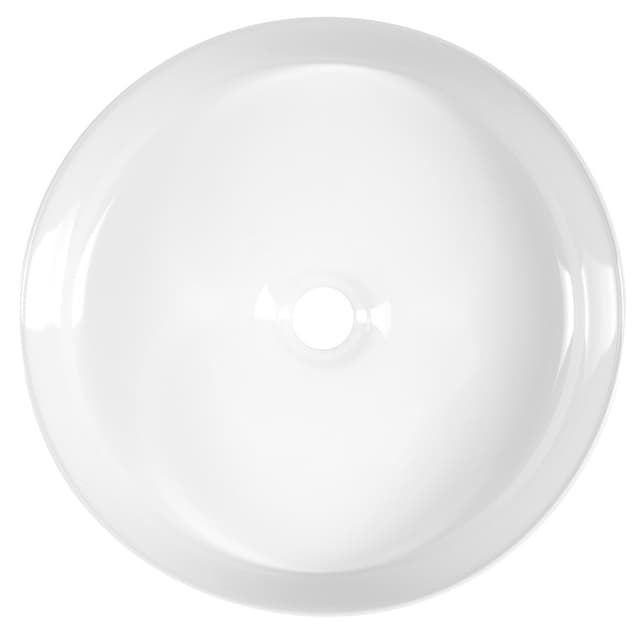 FIASTRA umywalka ceramiczna nablatowa, średnica 40cm, biały