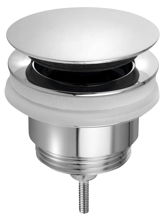 Odpływ umywalkowy 5/4”, Click-Clack, duży korek, 10-45mm, chrom