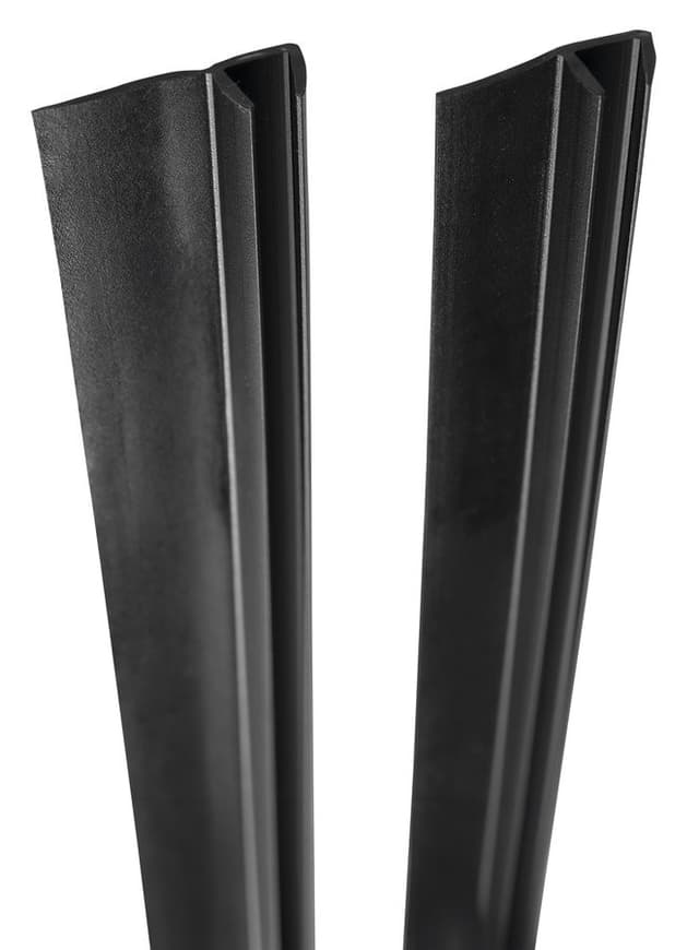 Zestaw uszczelek pionowych do szkła 5/5mm, 2000mm, czarny