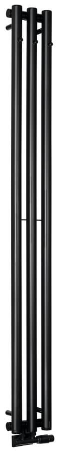PILON grzejnik łazienkowy 196x1800mm, 3 wieszaki, czarny mat
